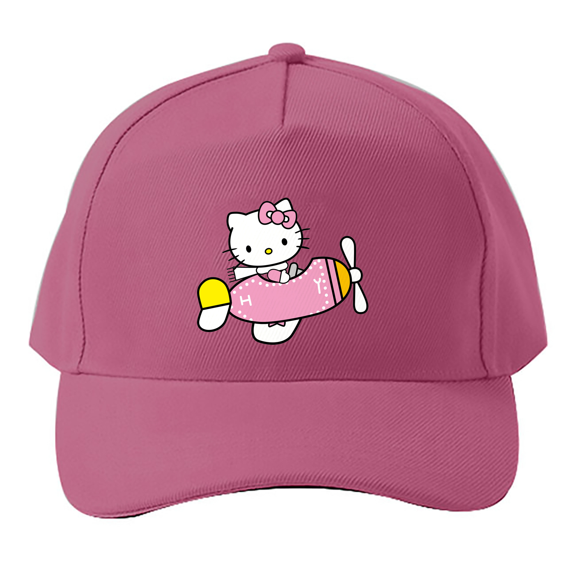 （画像用） Hello Kitty ハローキティ ベースボールキャップ 綿100％ 男女兼用 帽子 スポーツ